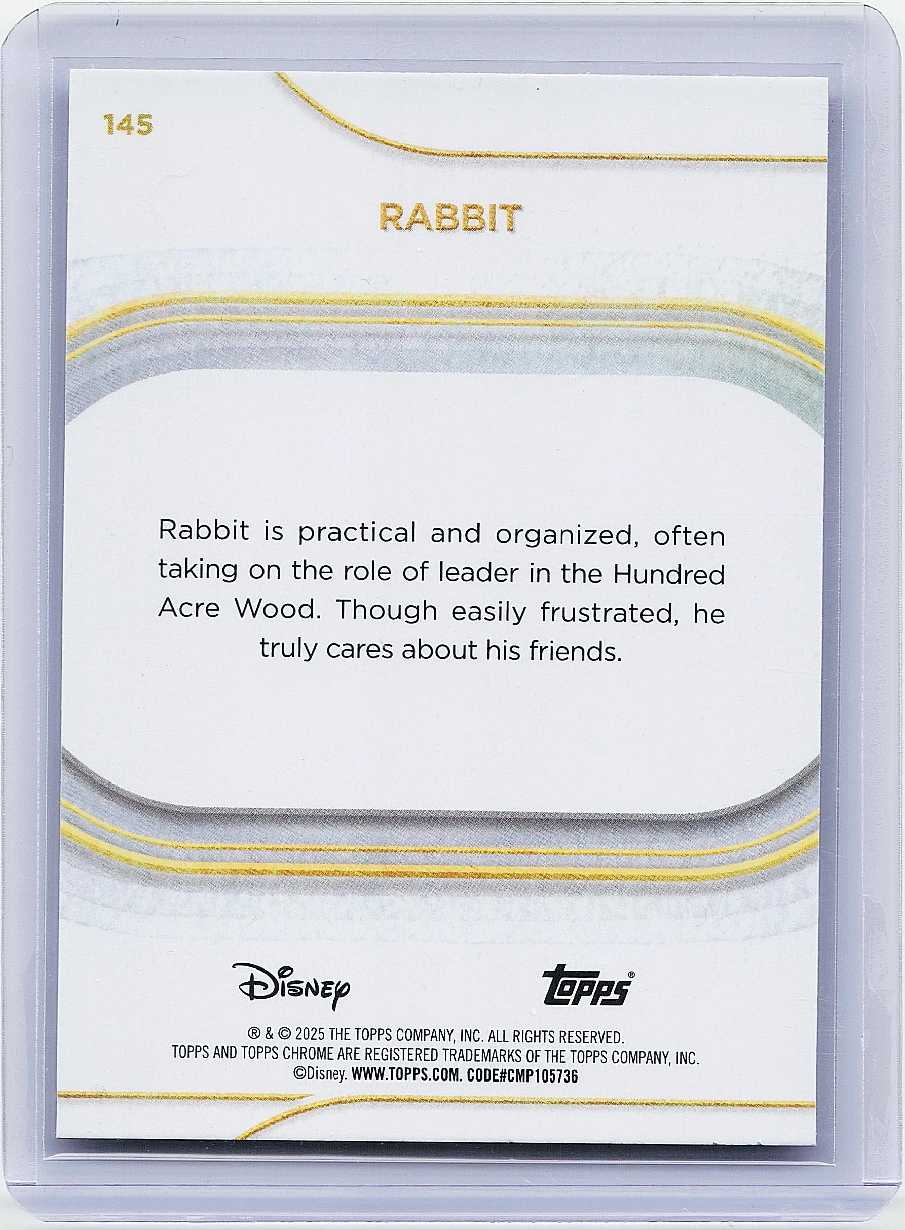2025 Topps Chrome Disney #145 Rabbit
