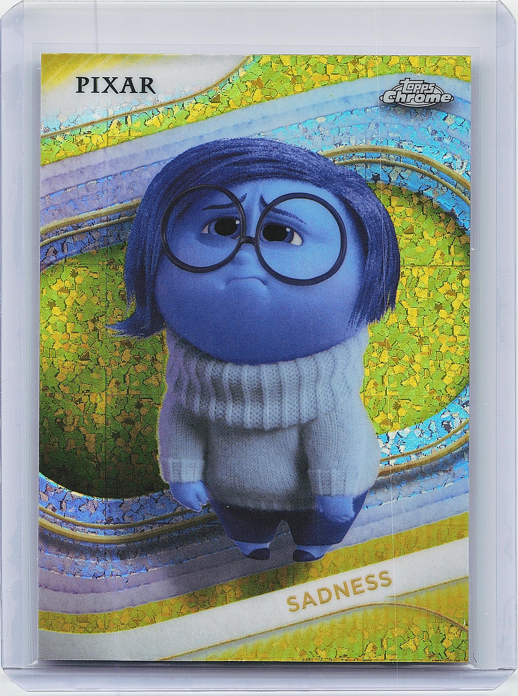 2025 Topps Chrome Disney #83 Sadness Yellow Mini-Diamonds