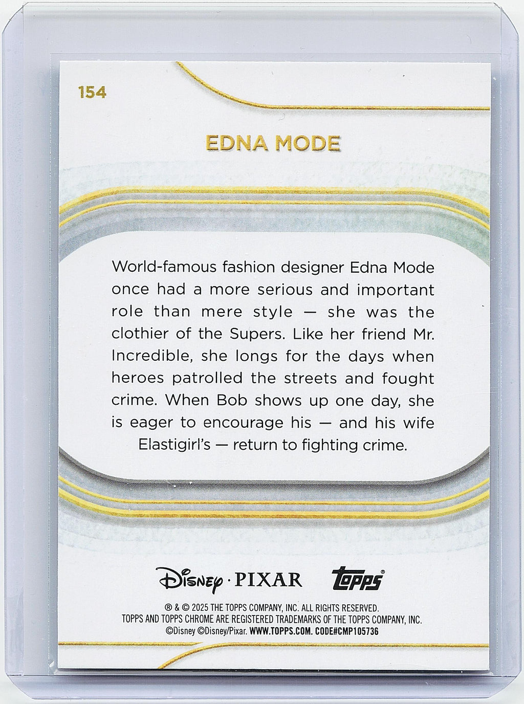 2025 Topps Chrome Disney #154 Edna Mode