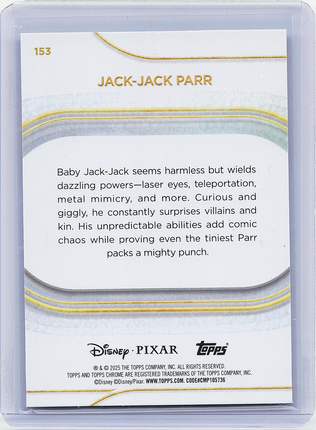 2025 Topps Chrome Disney #153 Jack-Jack Parr