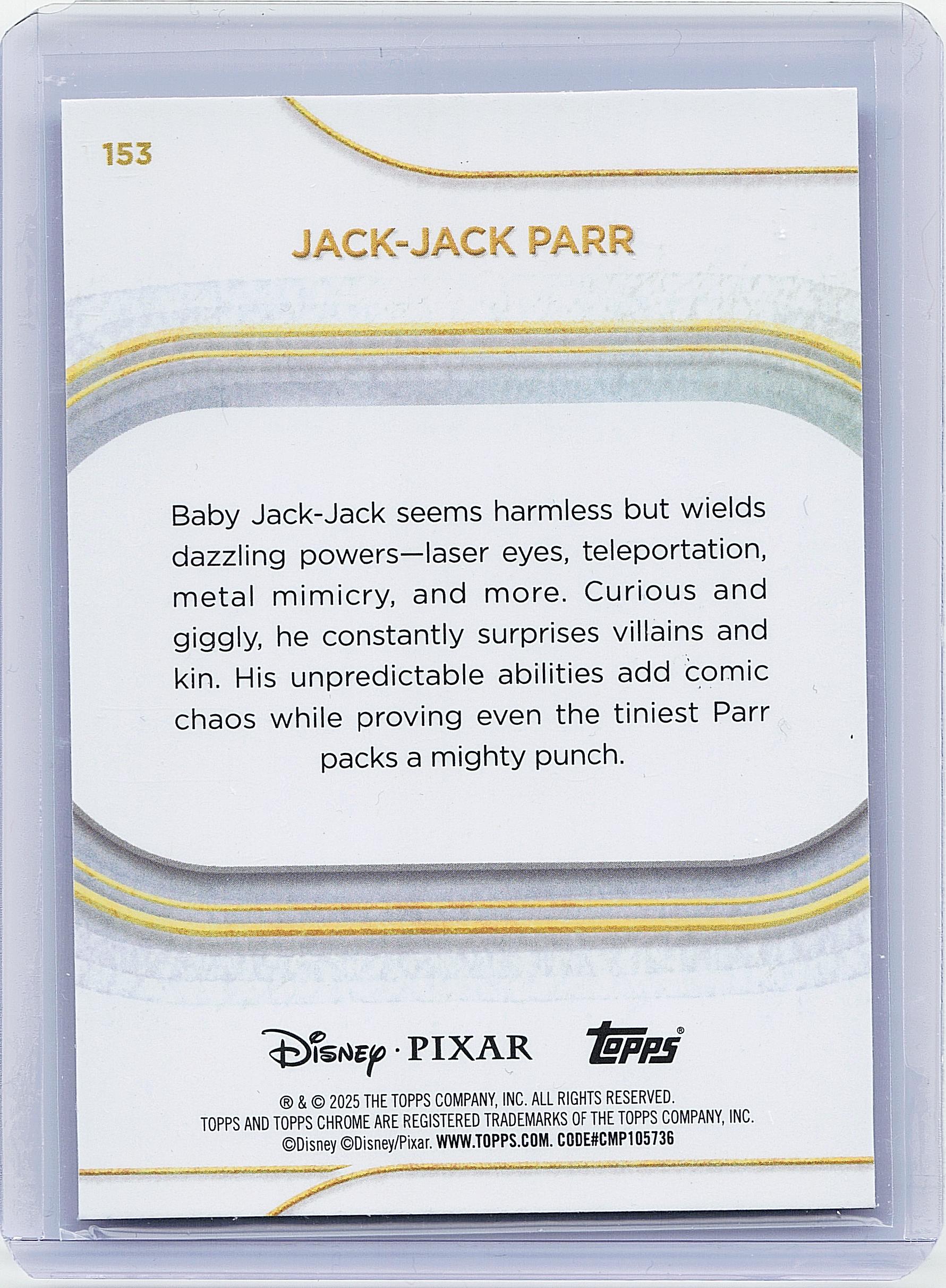 2025 Topps Chrome Disney #153 Jack-Jack Parr
