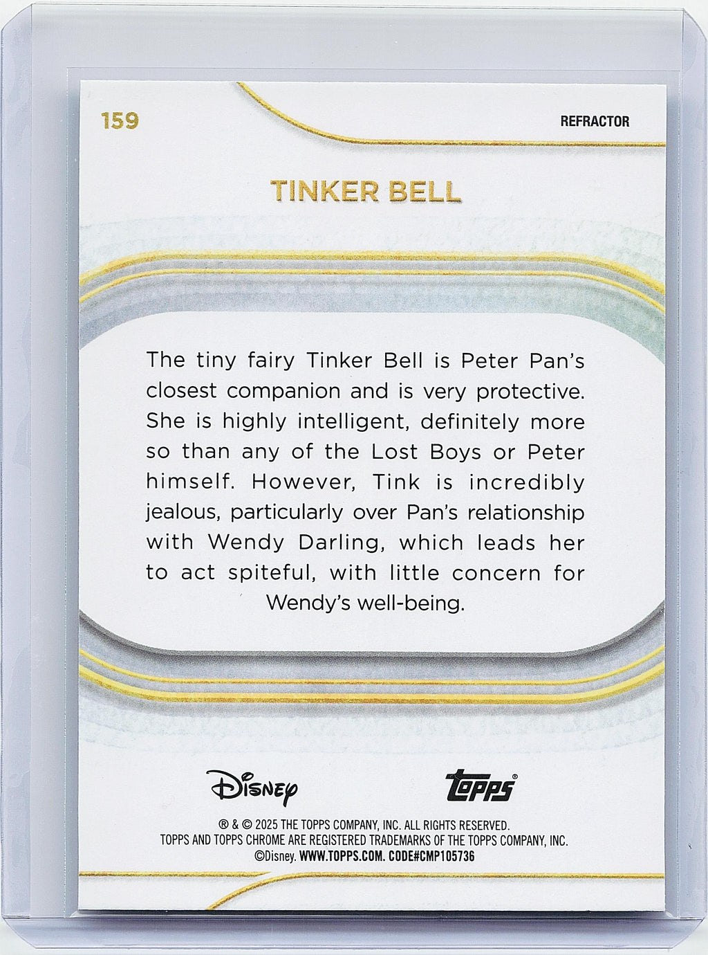 2025 Topps Chrome Disney #159 Tinker Bell Refractor