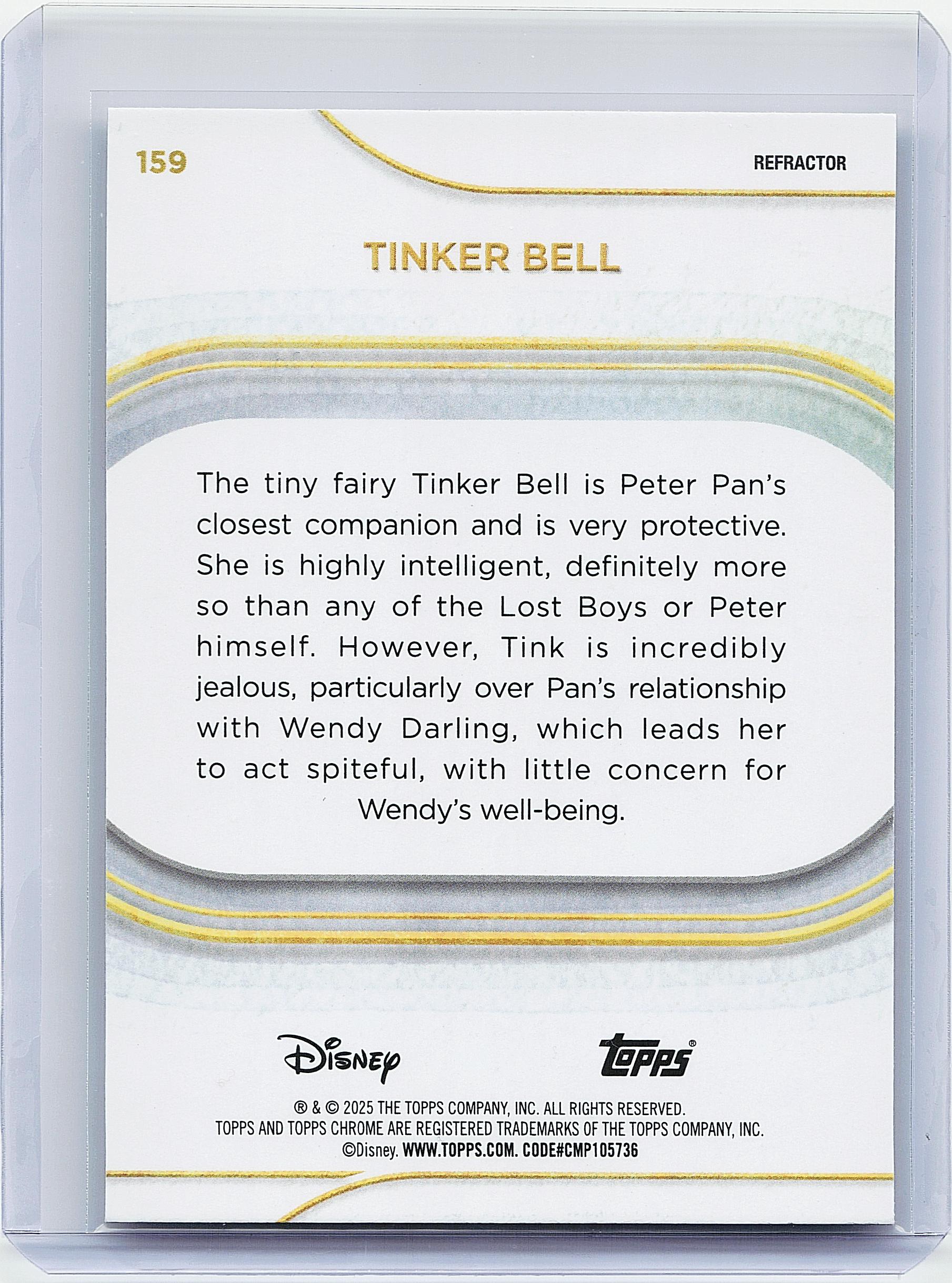 2025 Topps Chrome Disney #159 Tinker Bell Refractor
