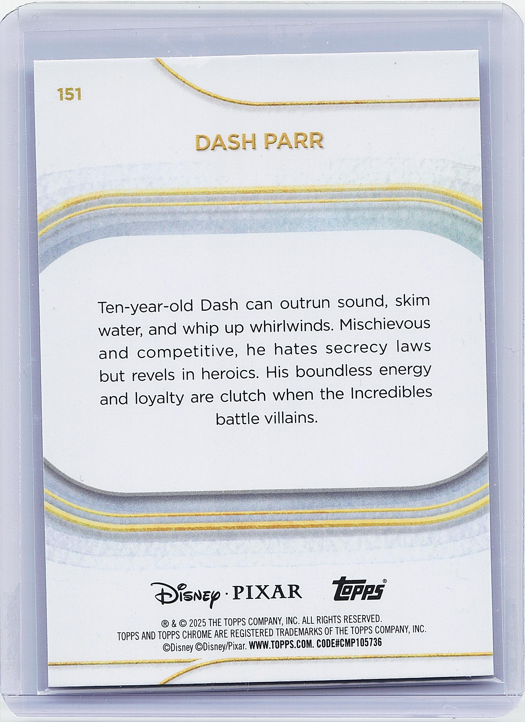 2025 Topps Chrome Disney #151 Dash Parr
