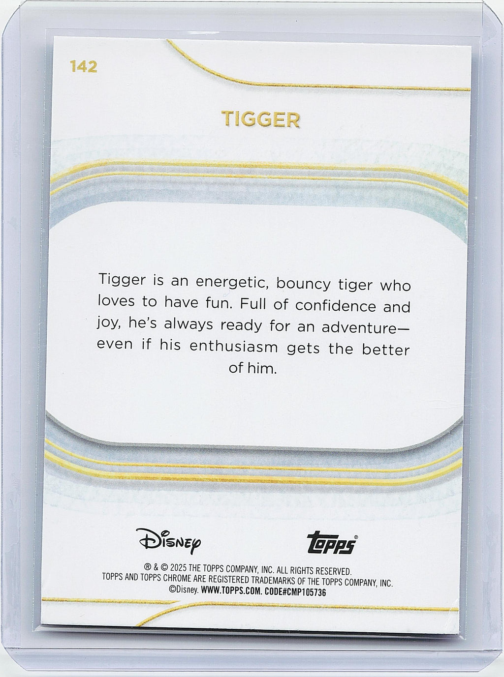 2025 Topps Chrome Disney #142 Tigger