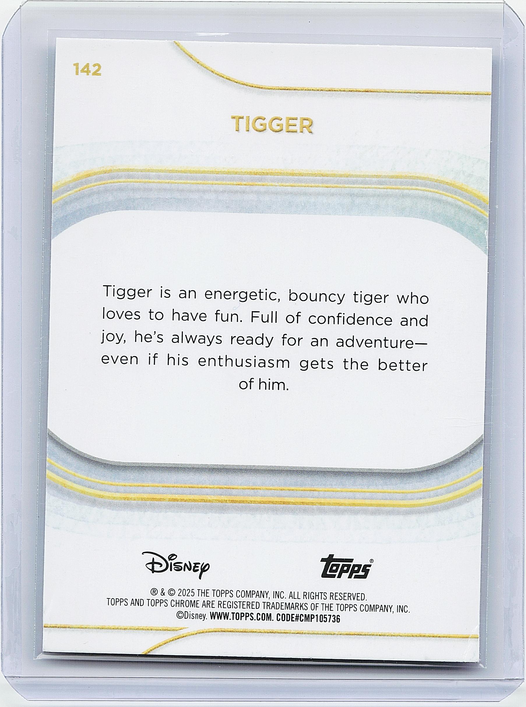 2025 Topps Chrome Disney #142 Tigger
