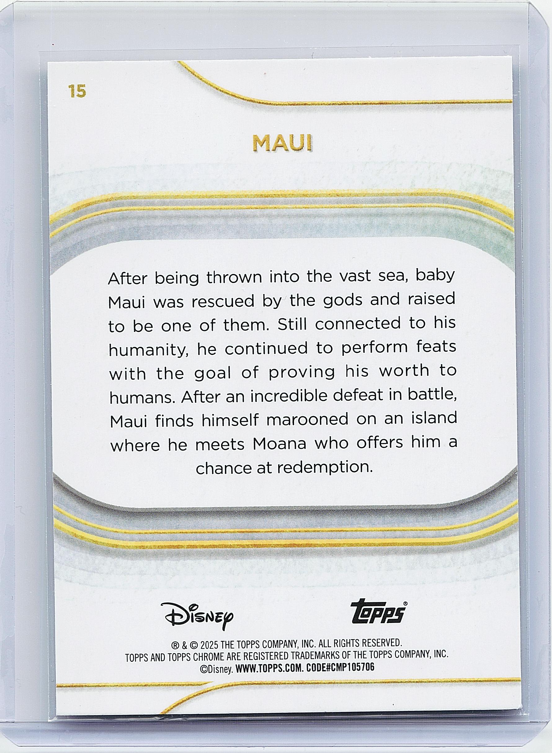 2025 Topps Chrome Disney #15 Maui