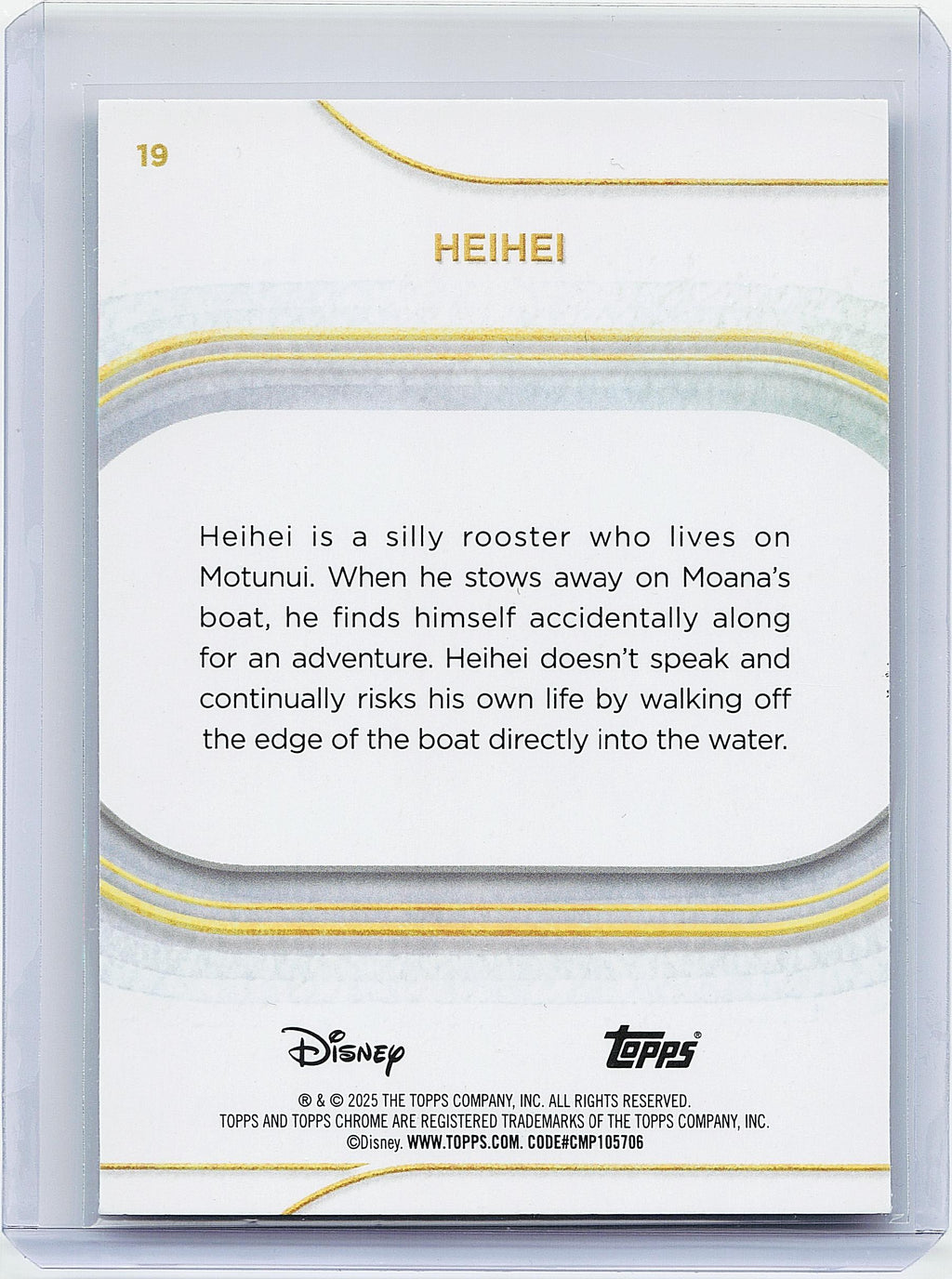 2025 Topps Chrome Disney #19 Heihei