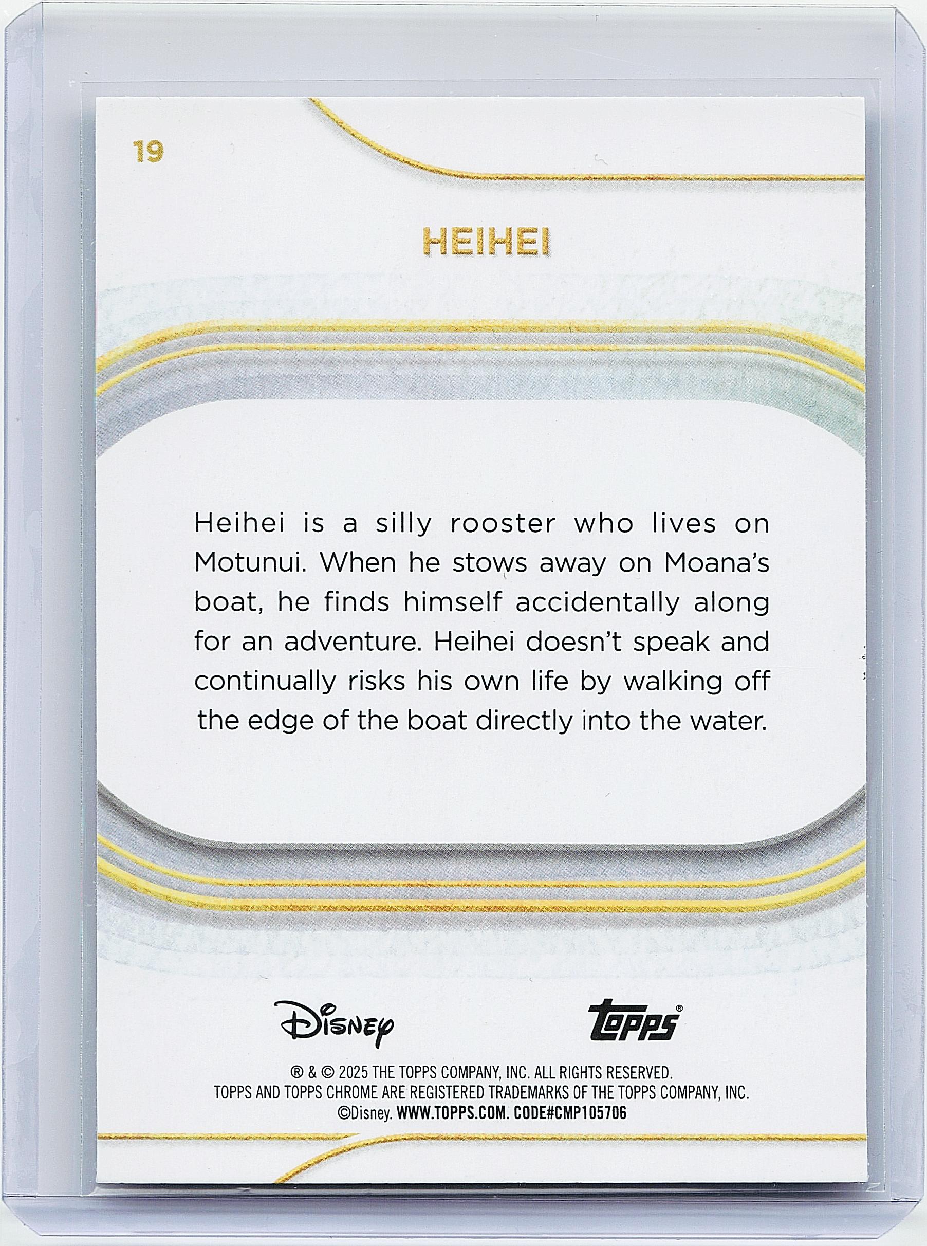 2025 Topps Chrome Disney #19 Heihei