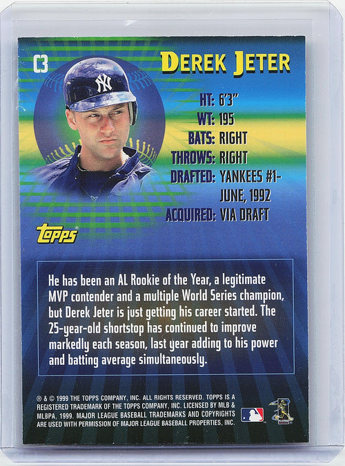 2000 Topps #C3 Derek Jeter 21st Century