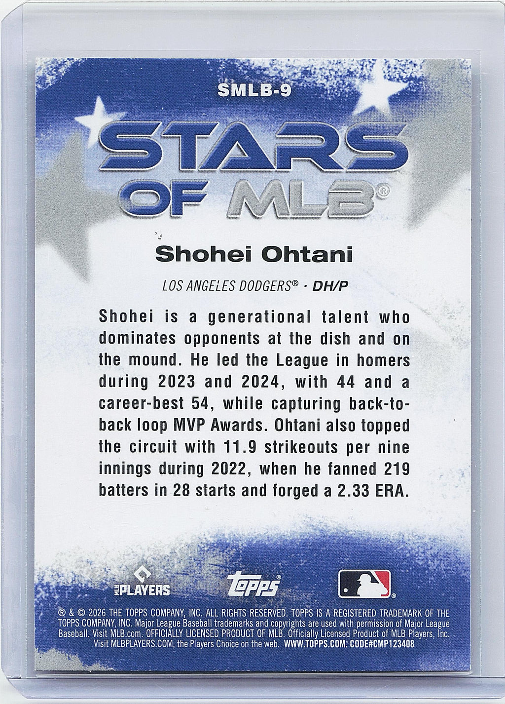 2026 Topps #SMLB-9 Shohei Ohtani Stars of MLB