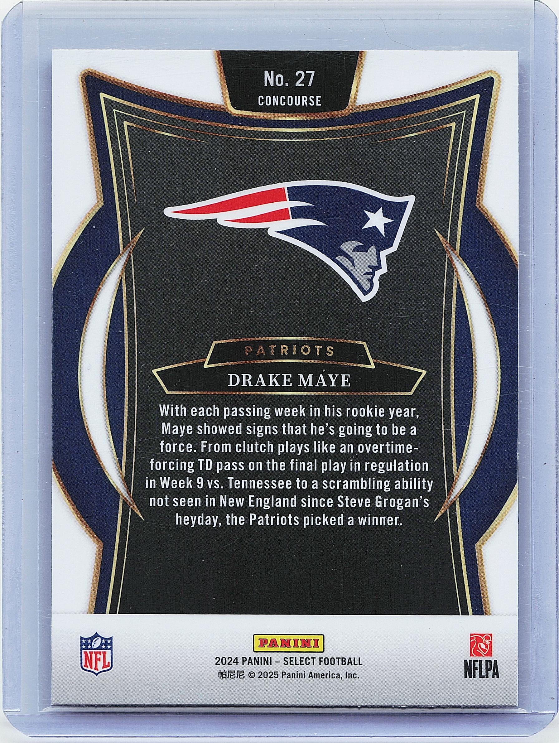 2024 Panini Select #27 Drake Maye