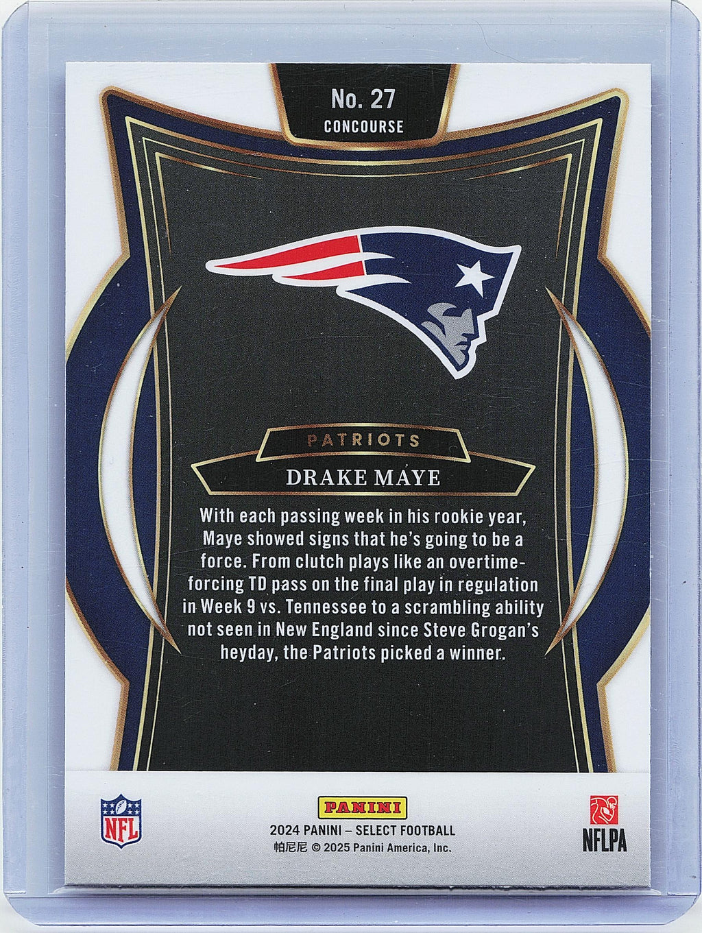 2024 Panini Select #27 Drake Maye