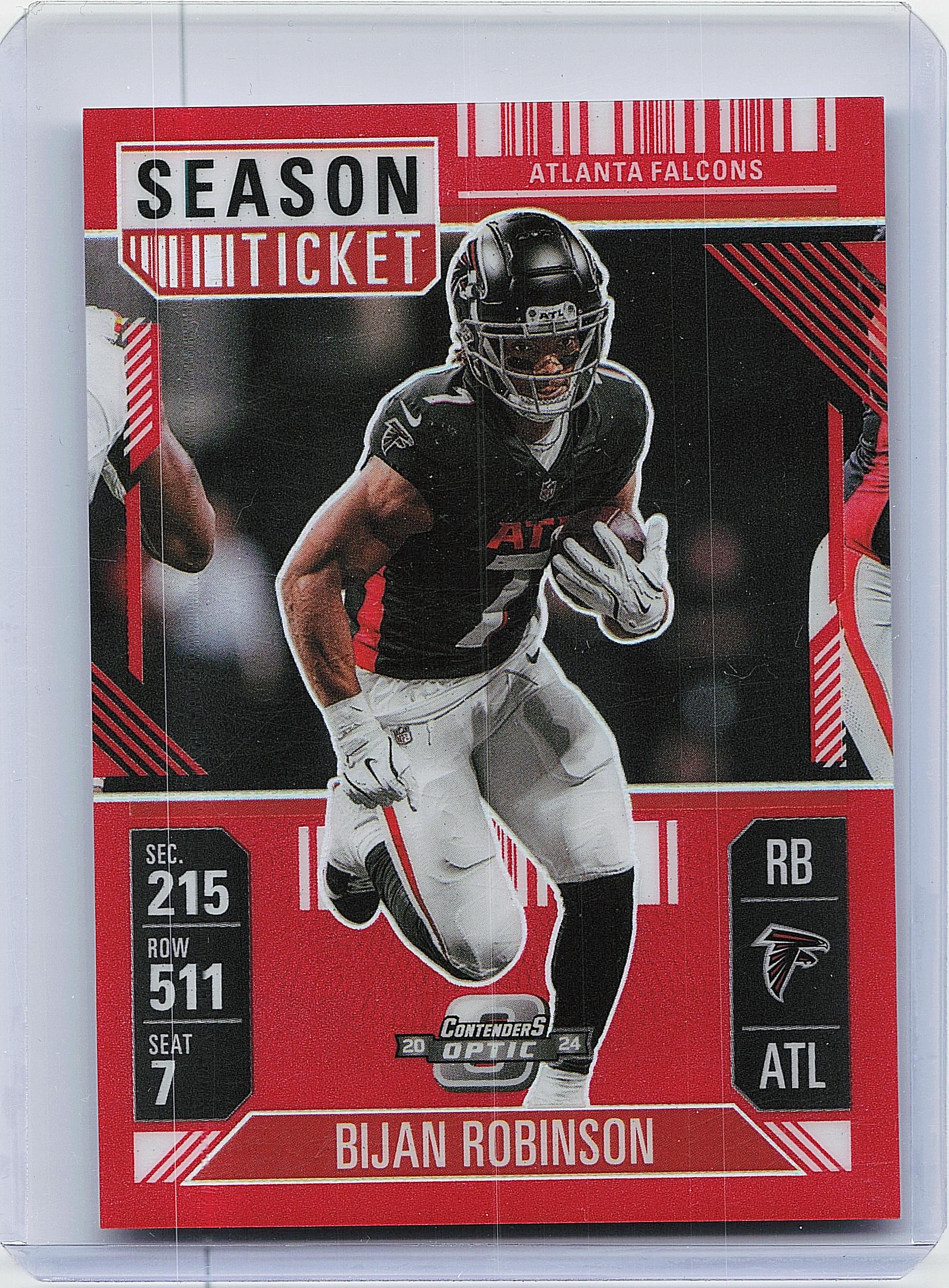 2024 Panini Contenders Optic #4 Bijan Robinson Red #/199