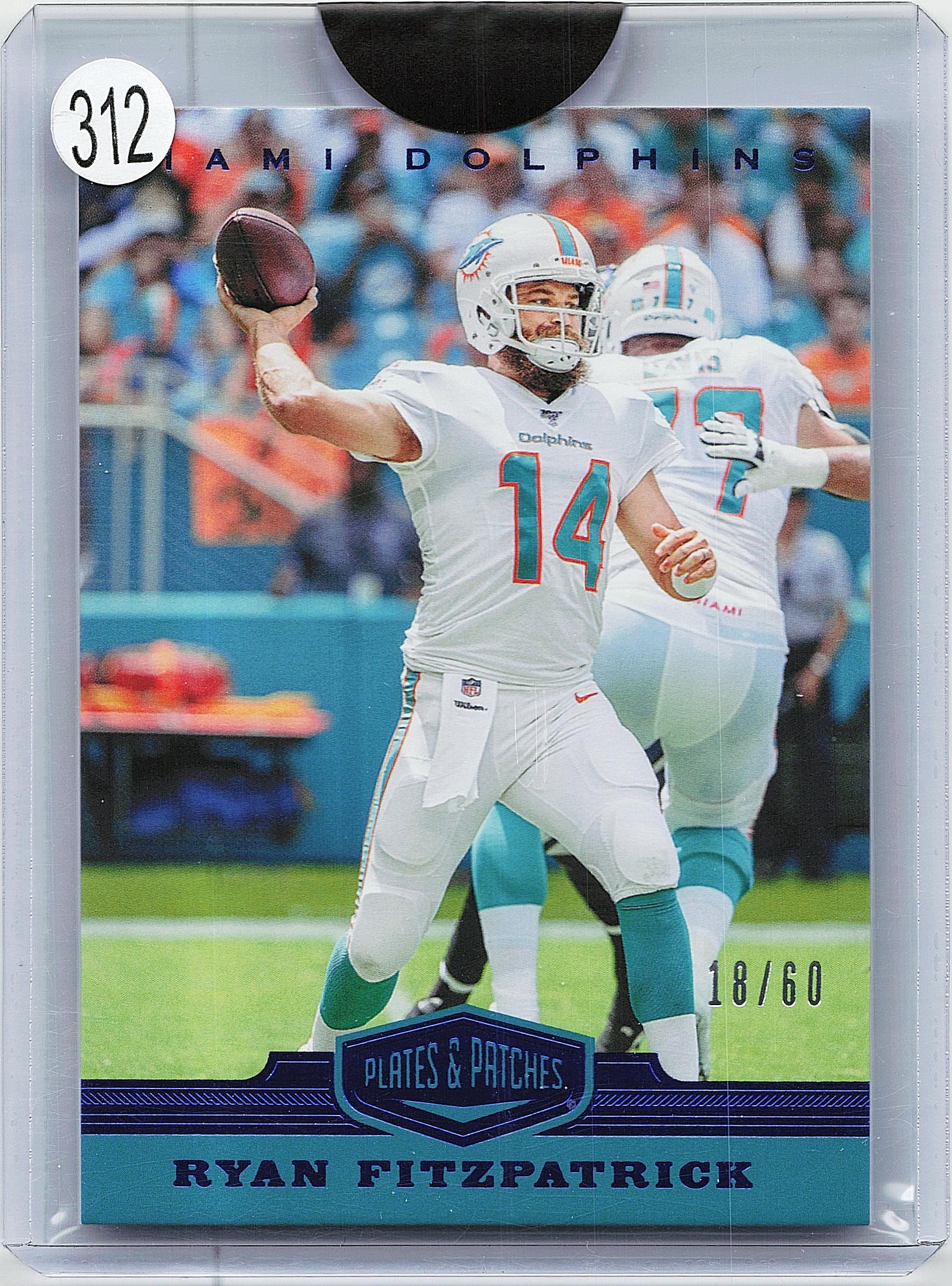 2019 Panini Plates & Patches #99 Ryan Fitzpatrick Blue #/60