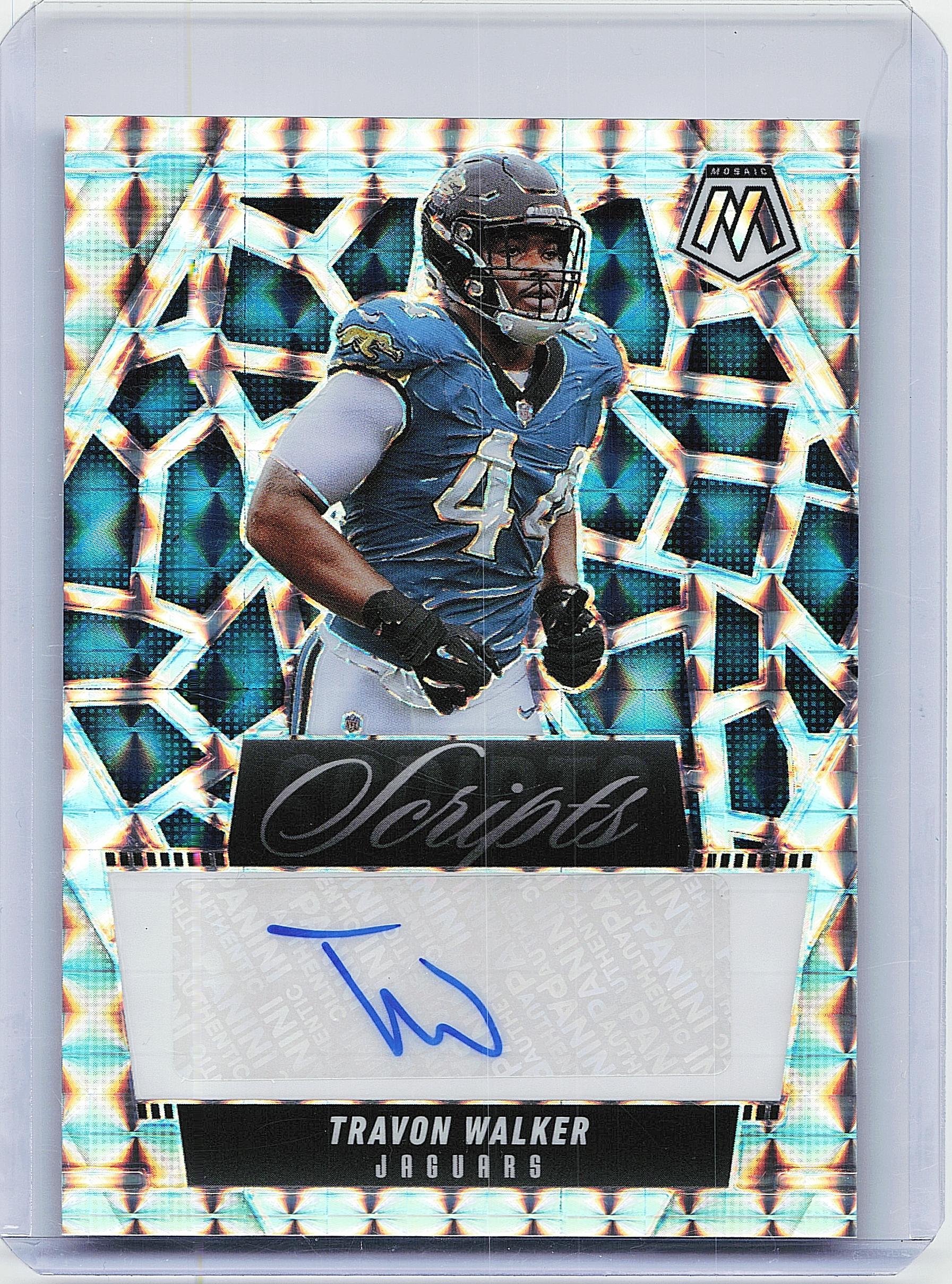 2025 Panini Mosaic #SCR-TWR Travon Walker Scripts