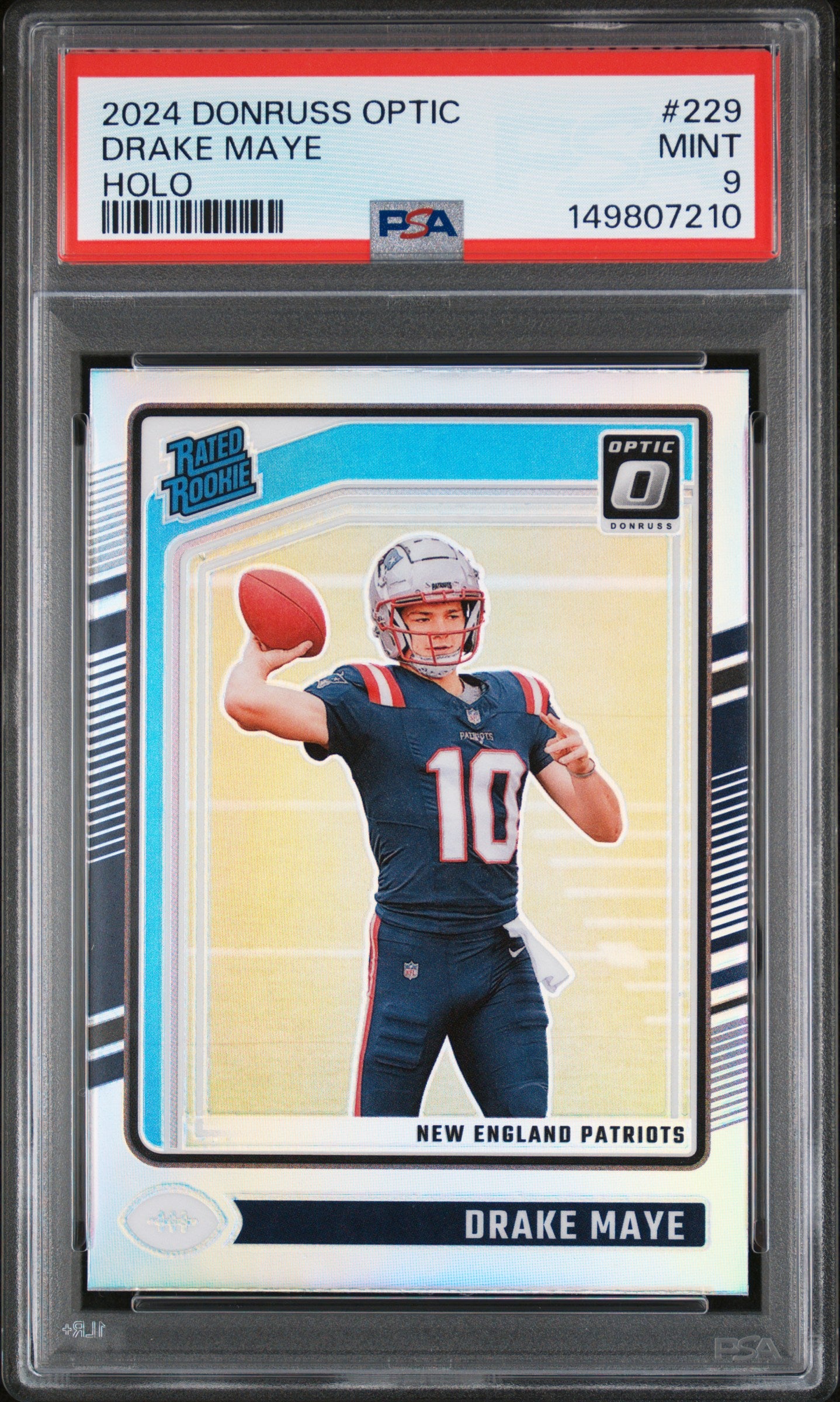 2024 Donruss Optic #229 Drake Maye Holo PSA 9
