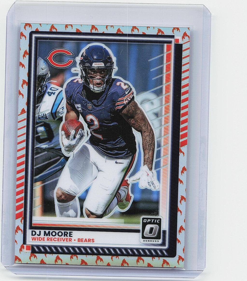 2025 Donruss Optic #114 DJ Moore Fire