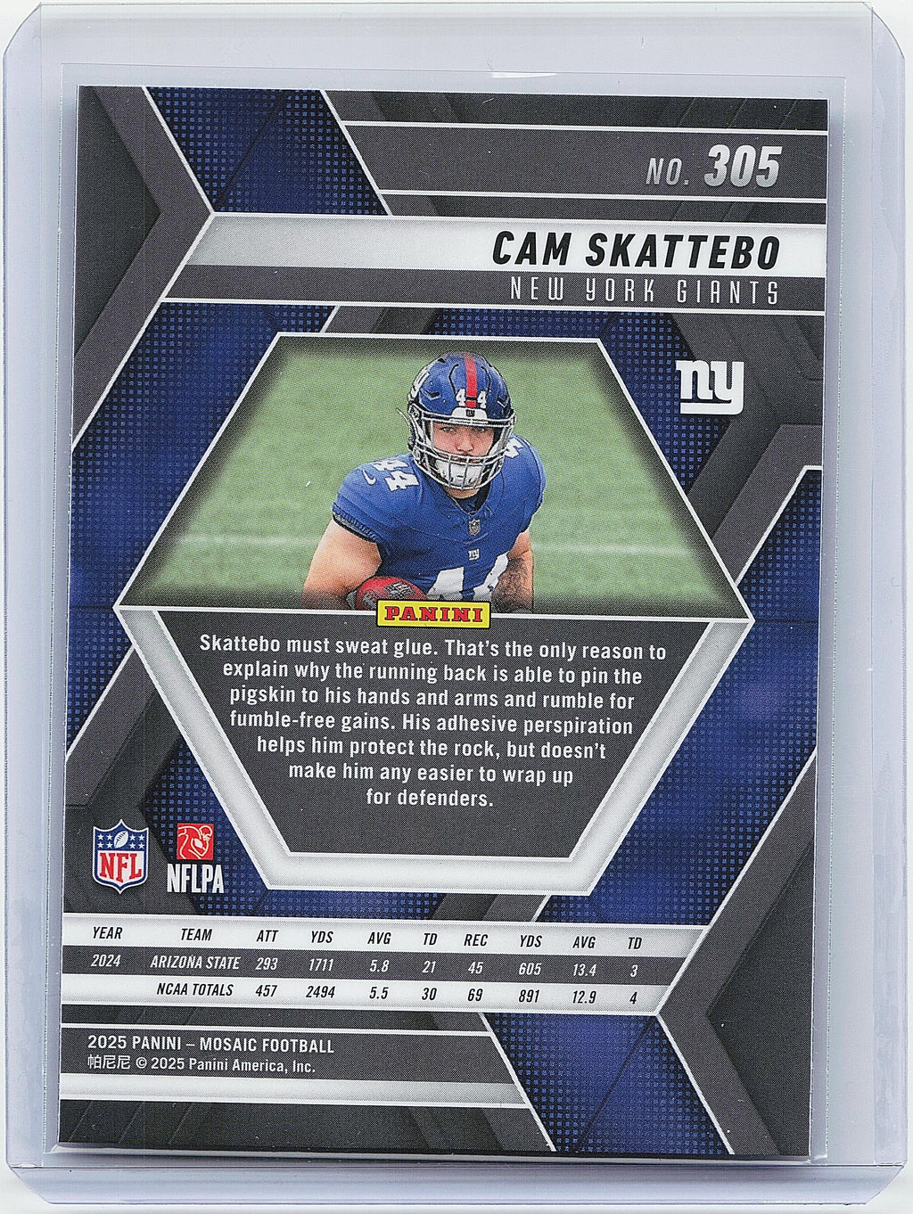 2025 Panini Mosaic #305 Cam Skattebo