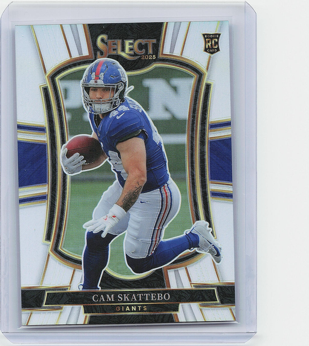 2025 Panini Select #195 Cam Skattebo Silver Prizm