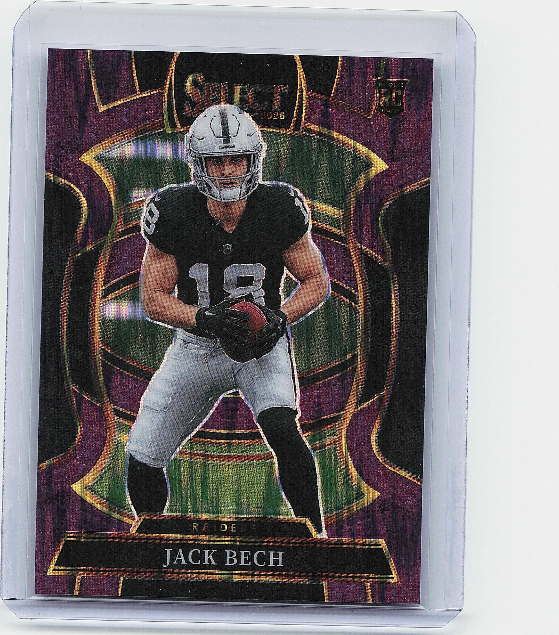 2025 Panini Select #6 Jack Bech Purple Prizm Shock #/699