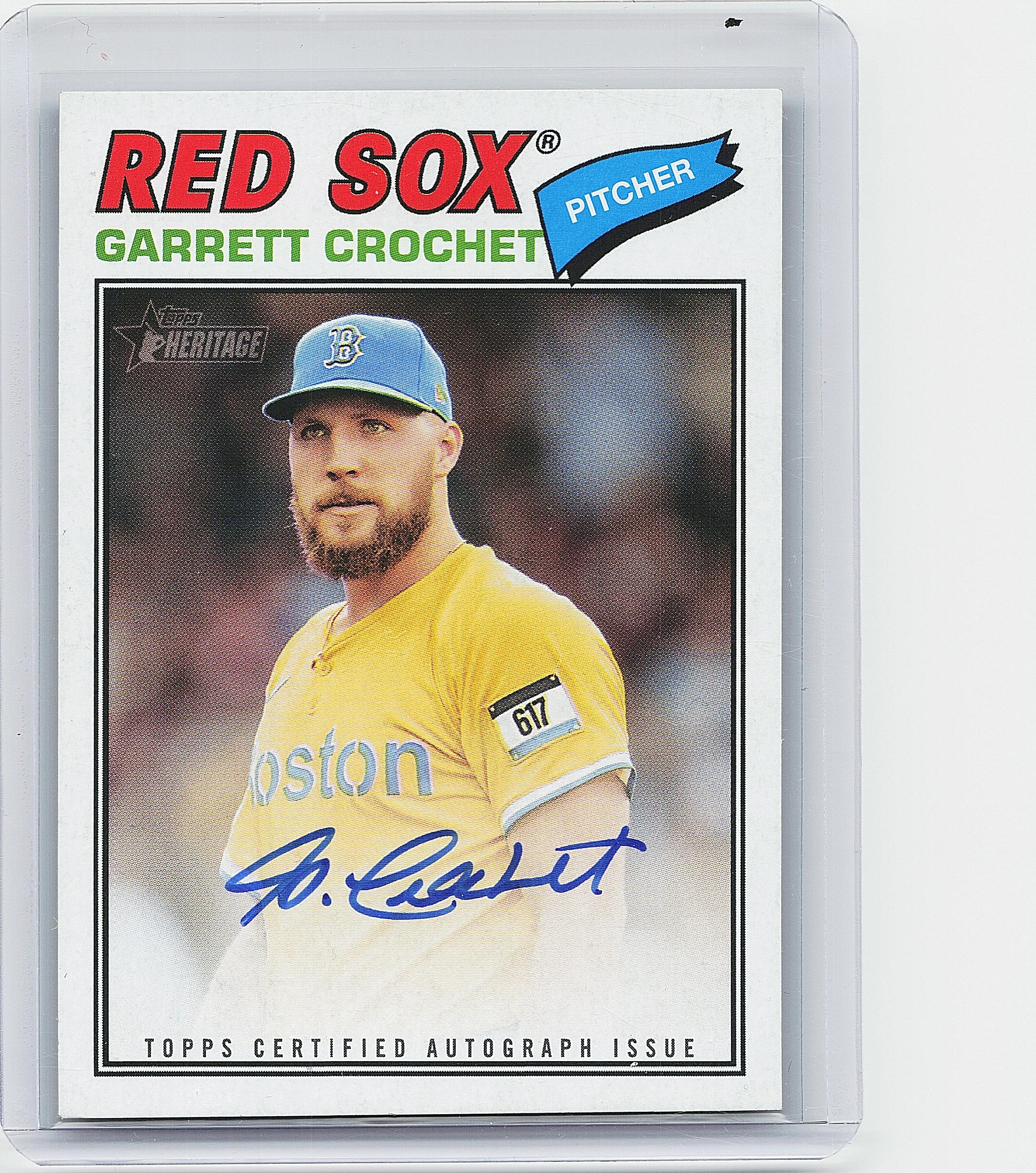2026 Topps Heritage #ROA-GC Garrett Crochet Real One Autographs