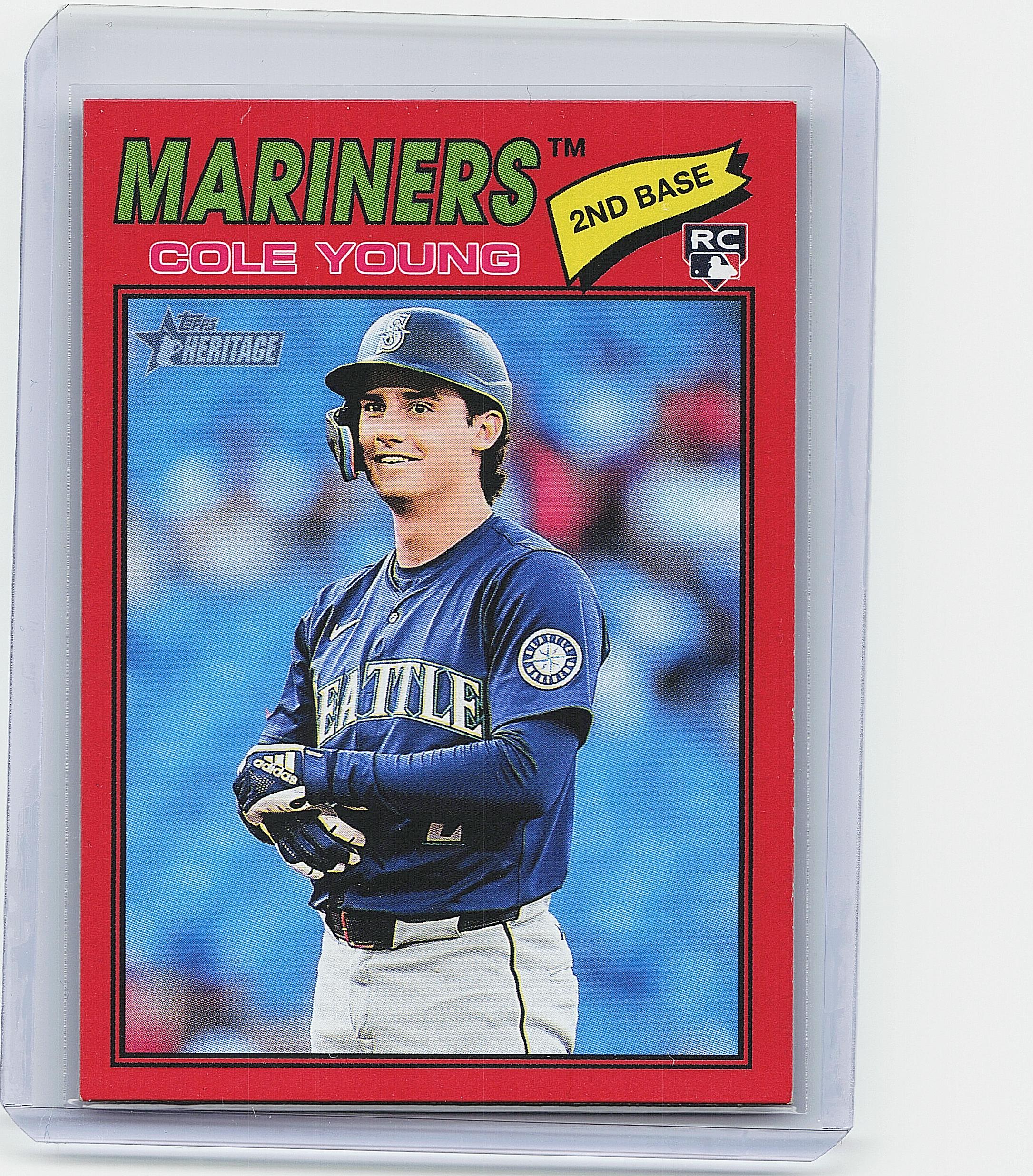 2026 Topps Heritage #142 Cole Young Red