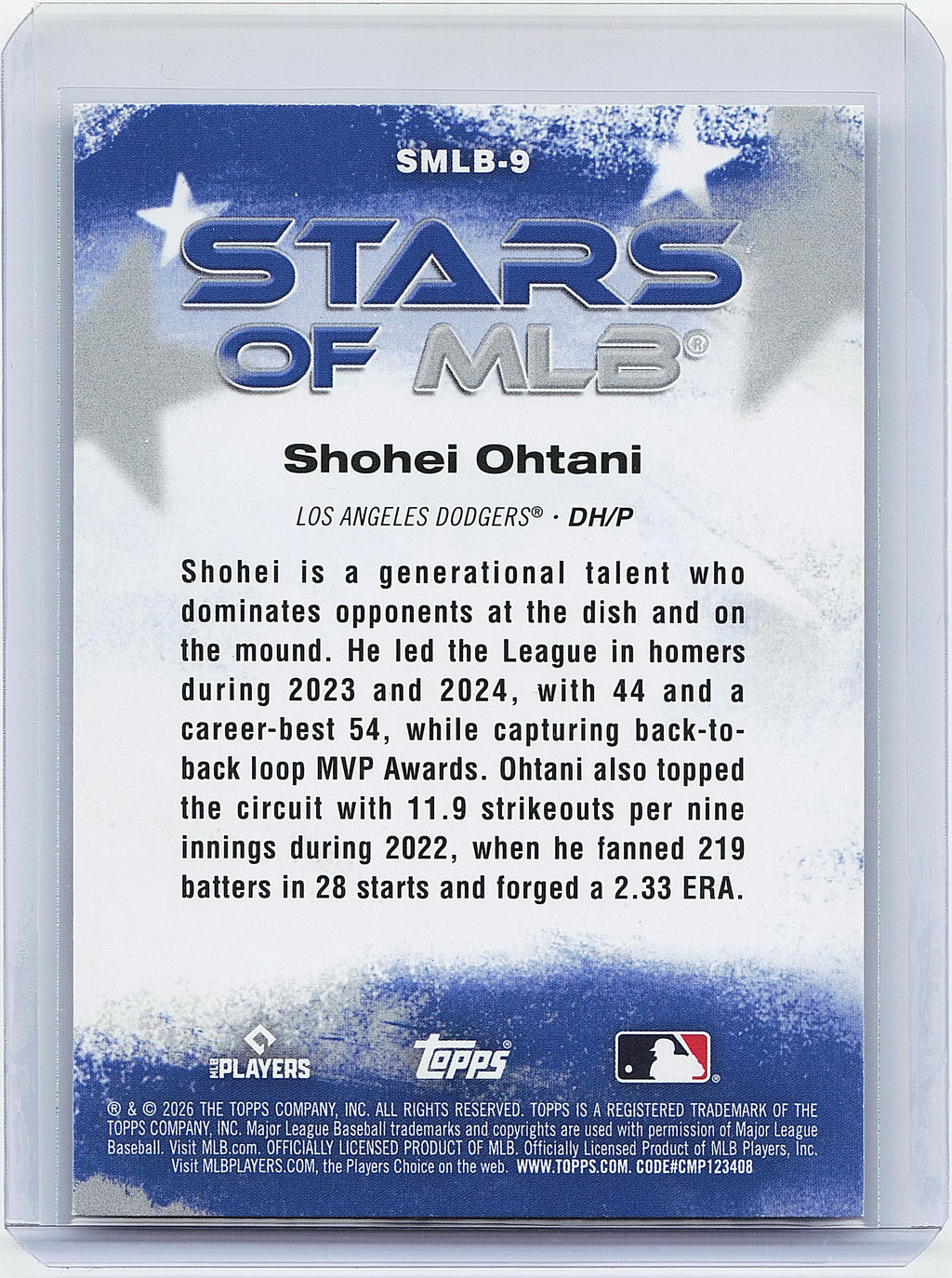 2026 Topps #SMLB-9 Shohei Ohtani Stars of MLB