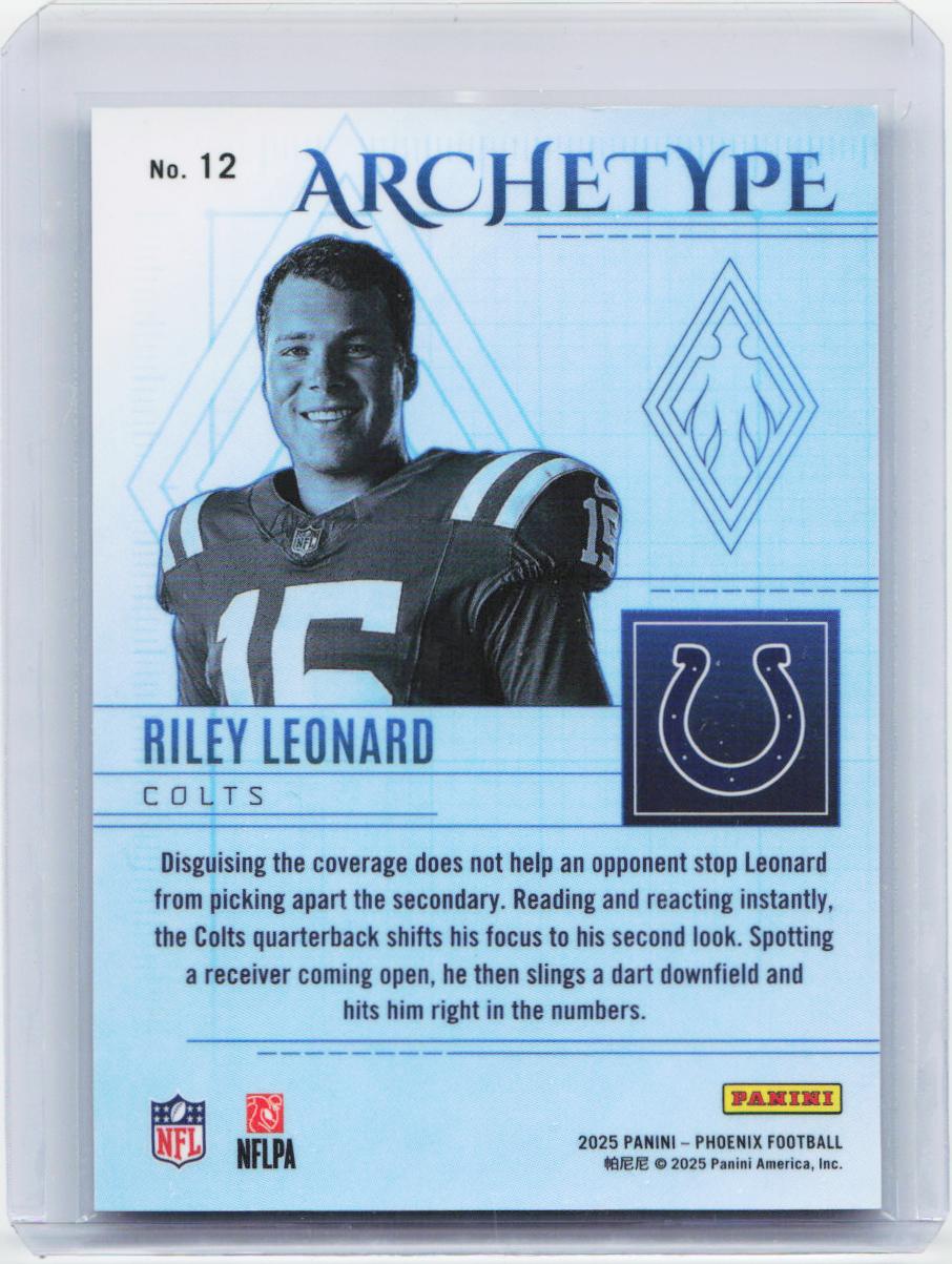 2025 Panini Phoenix #12 Riley Leonard Archetype