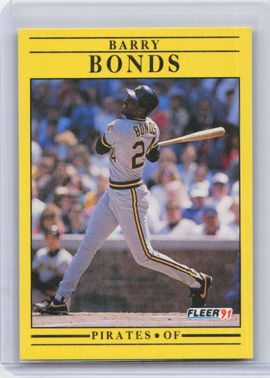 1991 Fleer #33b Barry Bonds : Jumbo Pack version