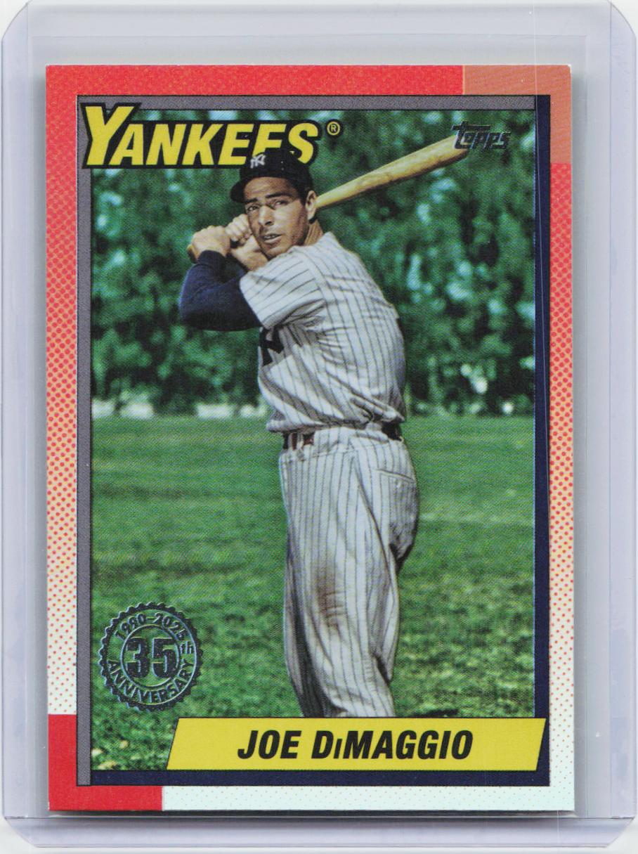 2025 Topps Update #U90-39 Joe DiMaggio 1990 Topps Baseball 35th Anniversary