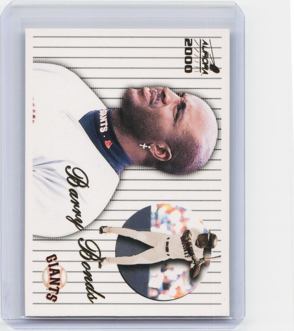 2000 Pacific Aurora #128 Barry Bonds Pinstripes