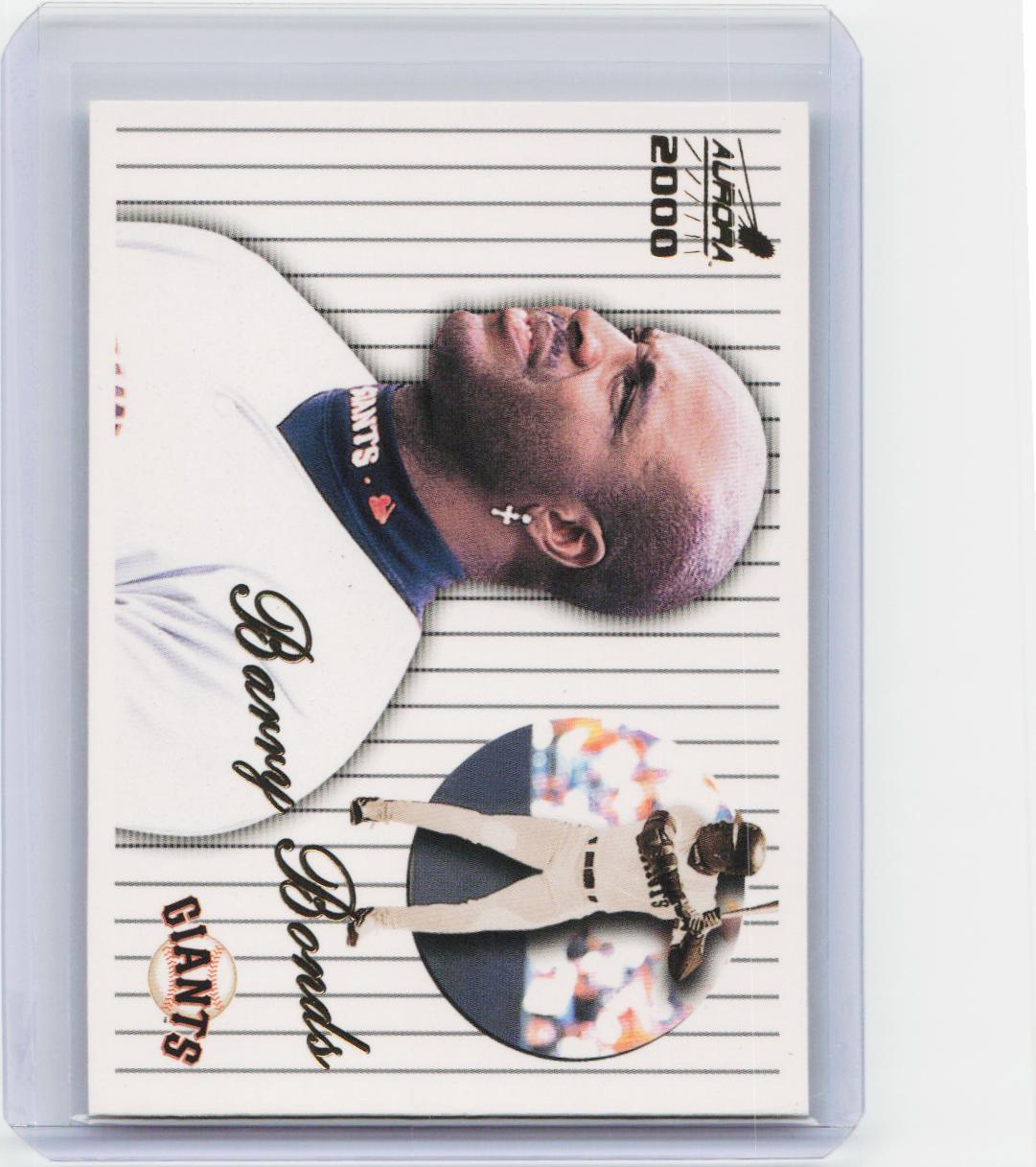 2000 Pacific Aurora #128 Barry Bonds Pinstripes