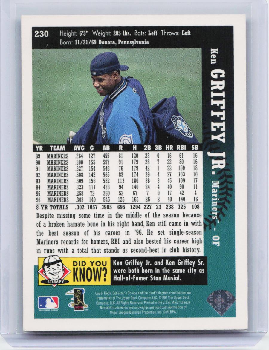 1997 Collector's Choice #230 Ken Griffey Jr.