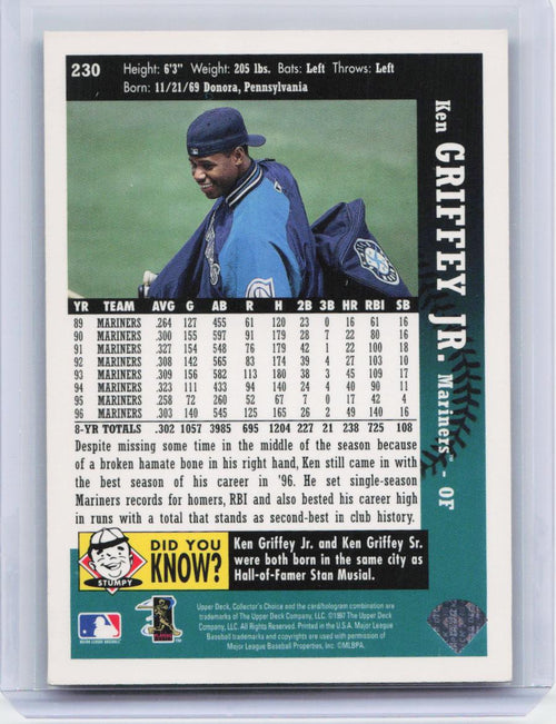 1997 Collector's Choice #230 Ken Griffey Jr.