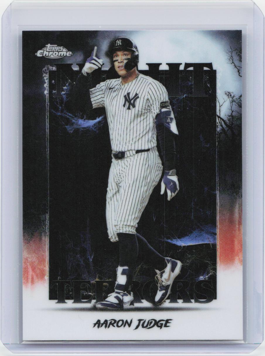 2025 Topps Chrome Update #NT-1 Aaron Judge Night Terrors