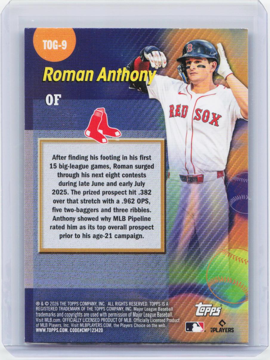2026 Topps #TOG-9 Roman Anthony Titans of the Game
