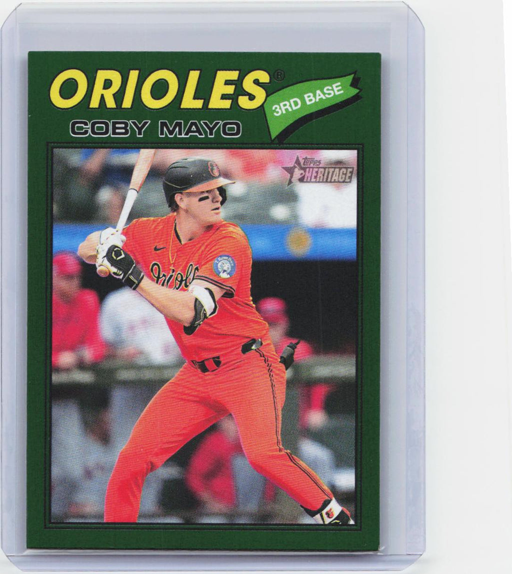 2026 Topps Heritage #49 Coby Mayo Dark Green