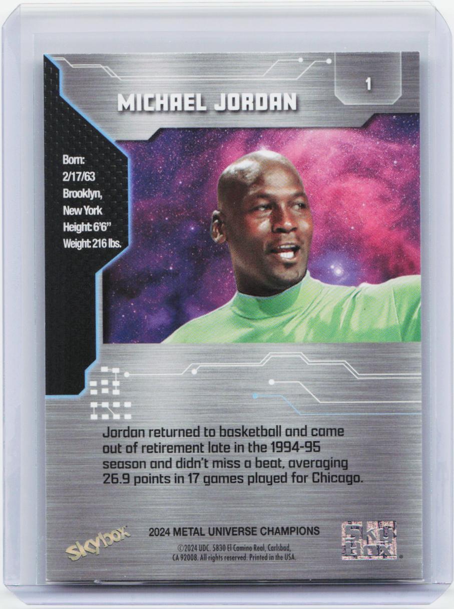 2024 SkyBox Metal Universe Champions #1 Michael Jordan