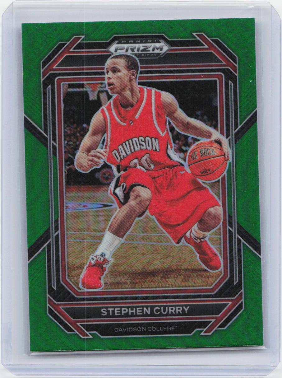 2023 Panini Prizm Draft Picks #53 Stephen Curry Green Wave