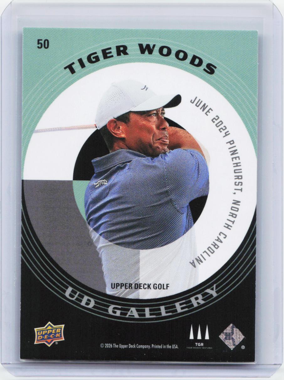 2026 Upper Deck #50 Tiger Woods UD Gallery