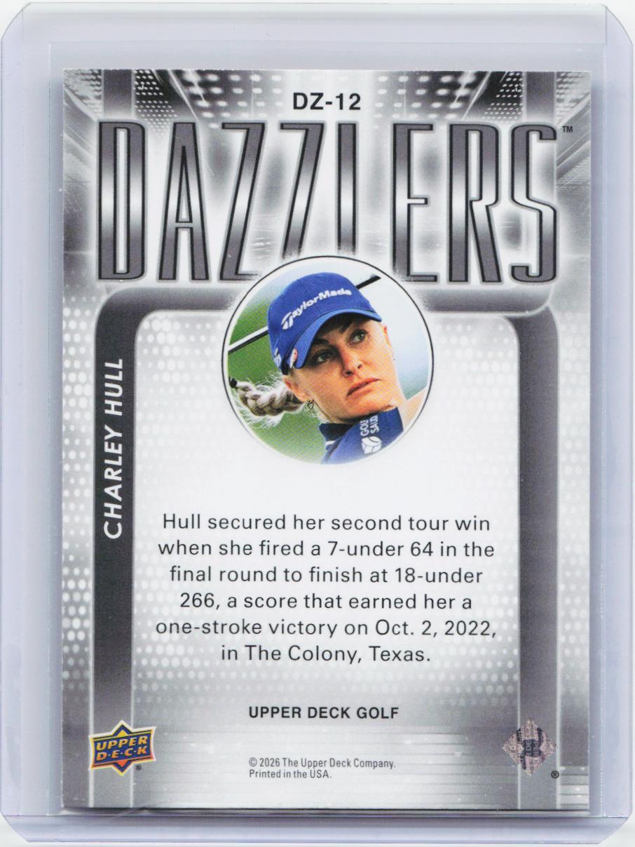 2026 Upper Deck #DZ-12 Charley Hull Dazzlers Orange