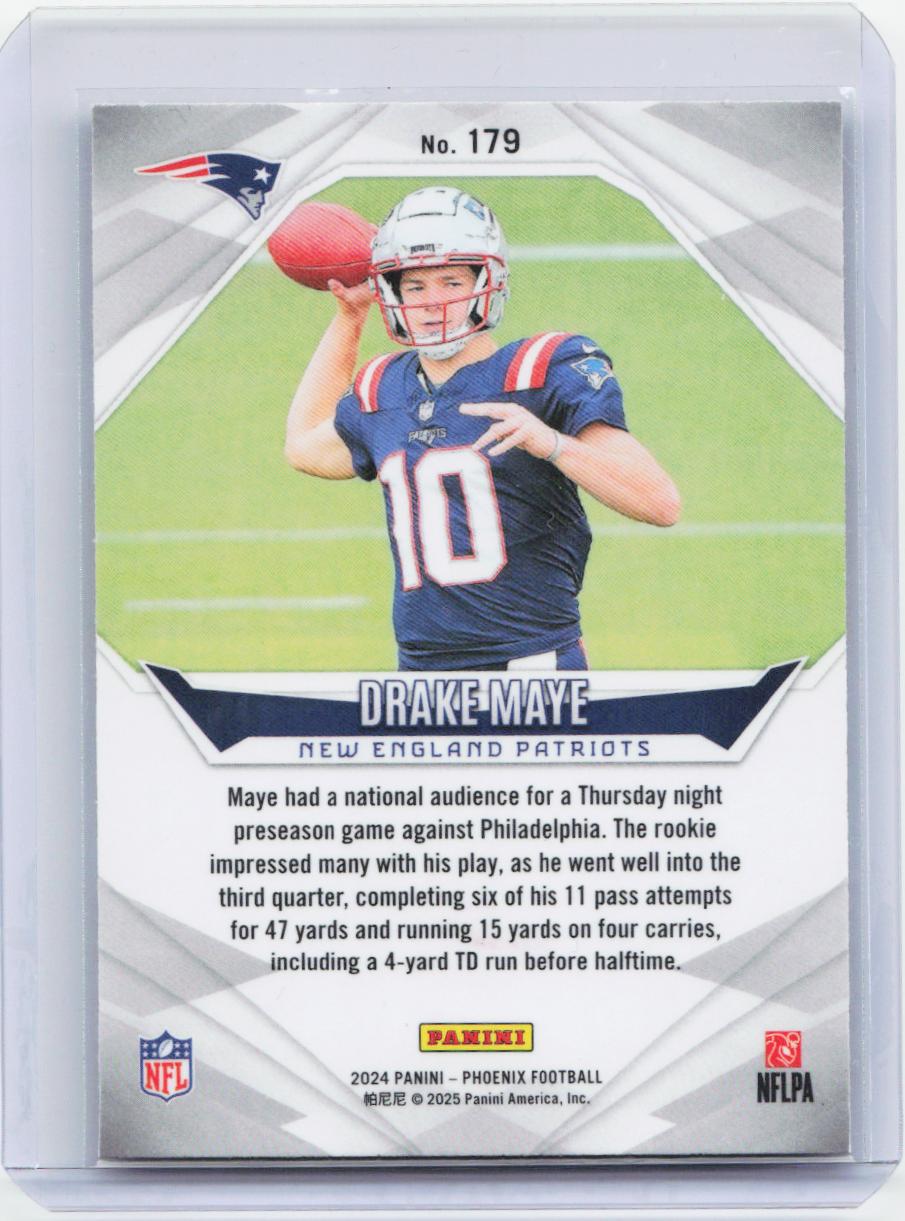 2024 Panini Phoenix #179 Drake Maye Hyper