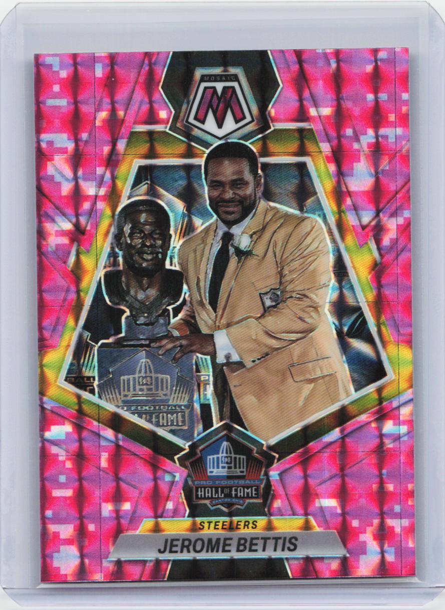 2023 Panini Mosaic #279 Jerome Bettis Camo Pink Mosaic