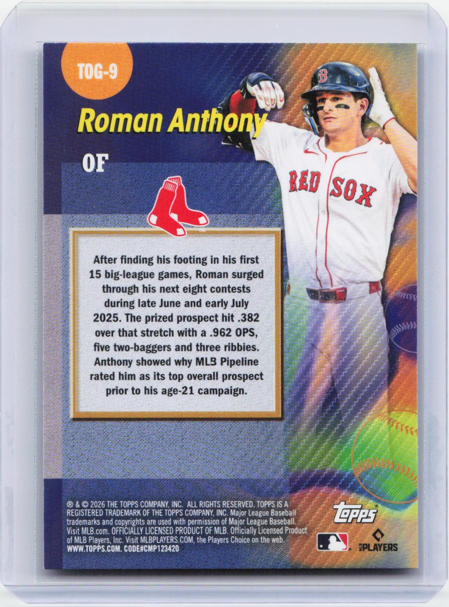 2026 Topps #TOG-9 Roman Anthony Titans of the Game