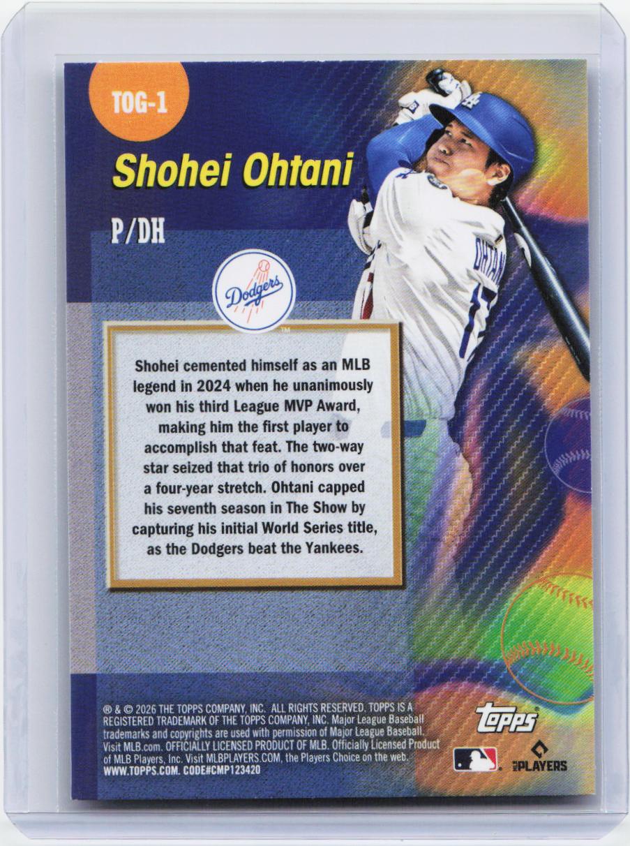 2026 Topps #TOG-1 Shohei Ohtani Titans of the Game