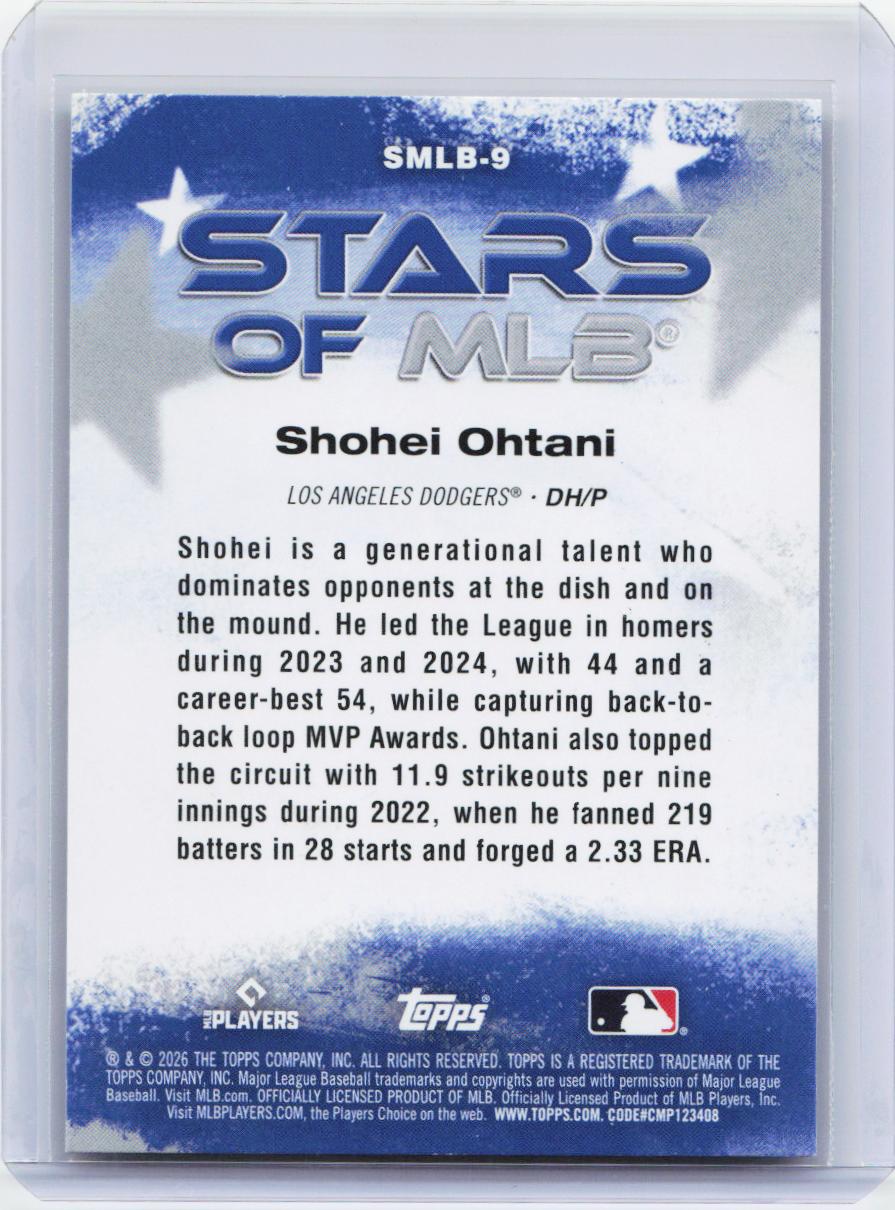 2026 Topps #SMLB-9 Shohei Ohtani Stars of MLB