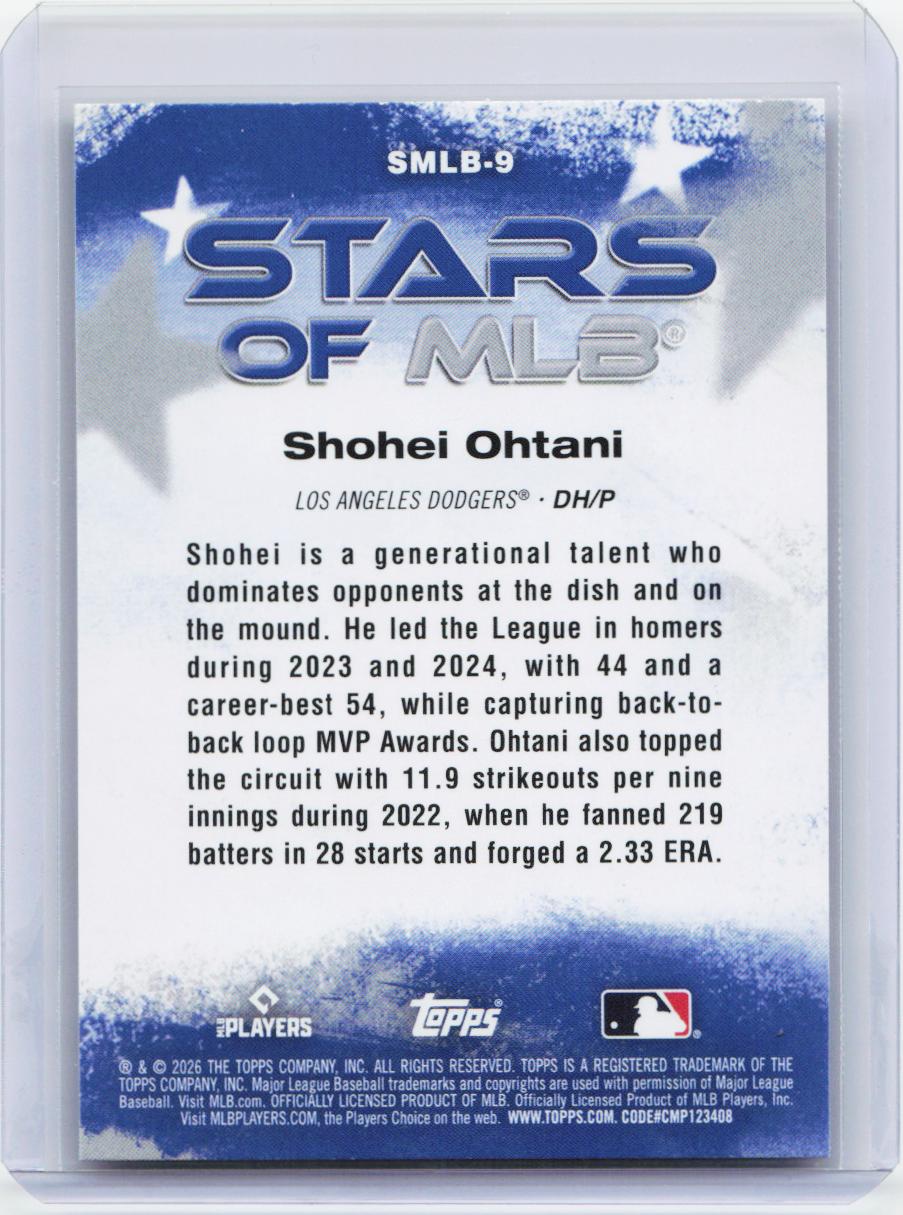 2026 Topps #SMLB-9 Shohei Ohtani Stars of MLB