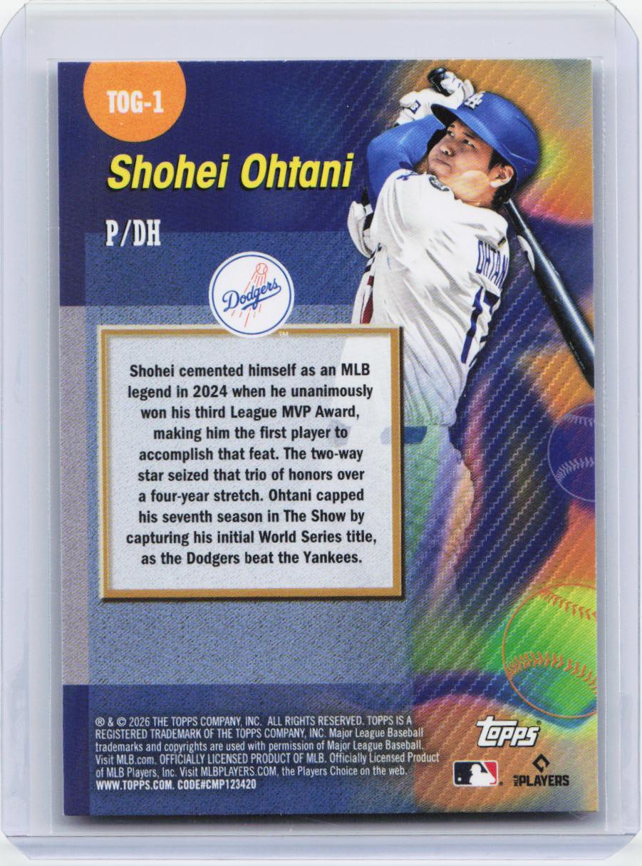 2026 Topps #TOG-1 Shohei Ohtani Titans of the Game