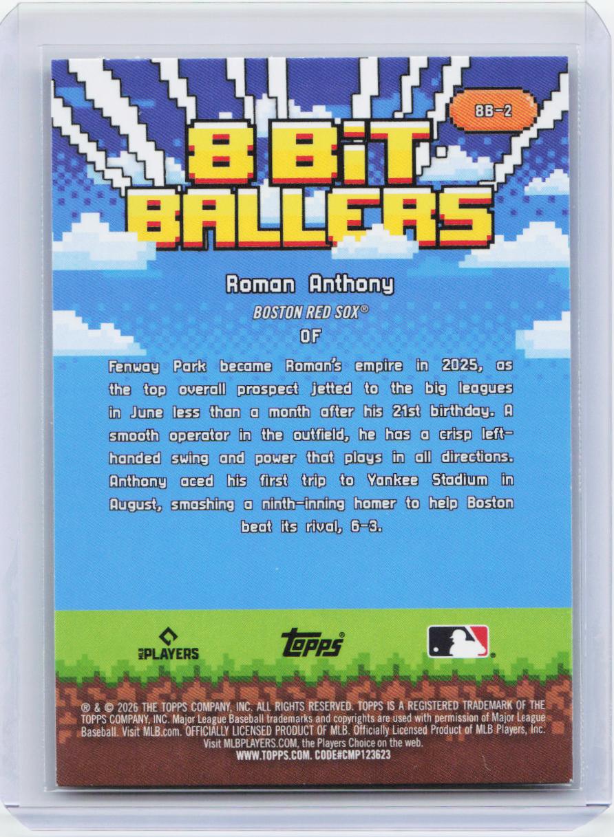2026 Topps #8B-2 Roman Anthony 8 Bit Ballers